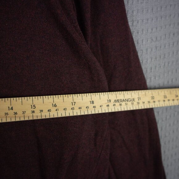 Toscano Made in Italy Burgundy Quarter Zip Sweater - Picture 6 of 8